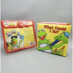 Muppets Interactive Soft Cloth Book What Could I Be Baby Kermit Squeakers Flaps